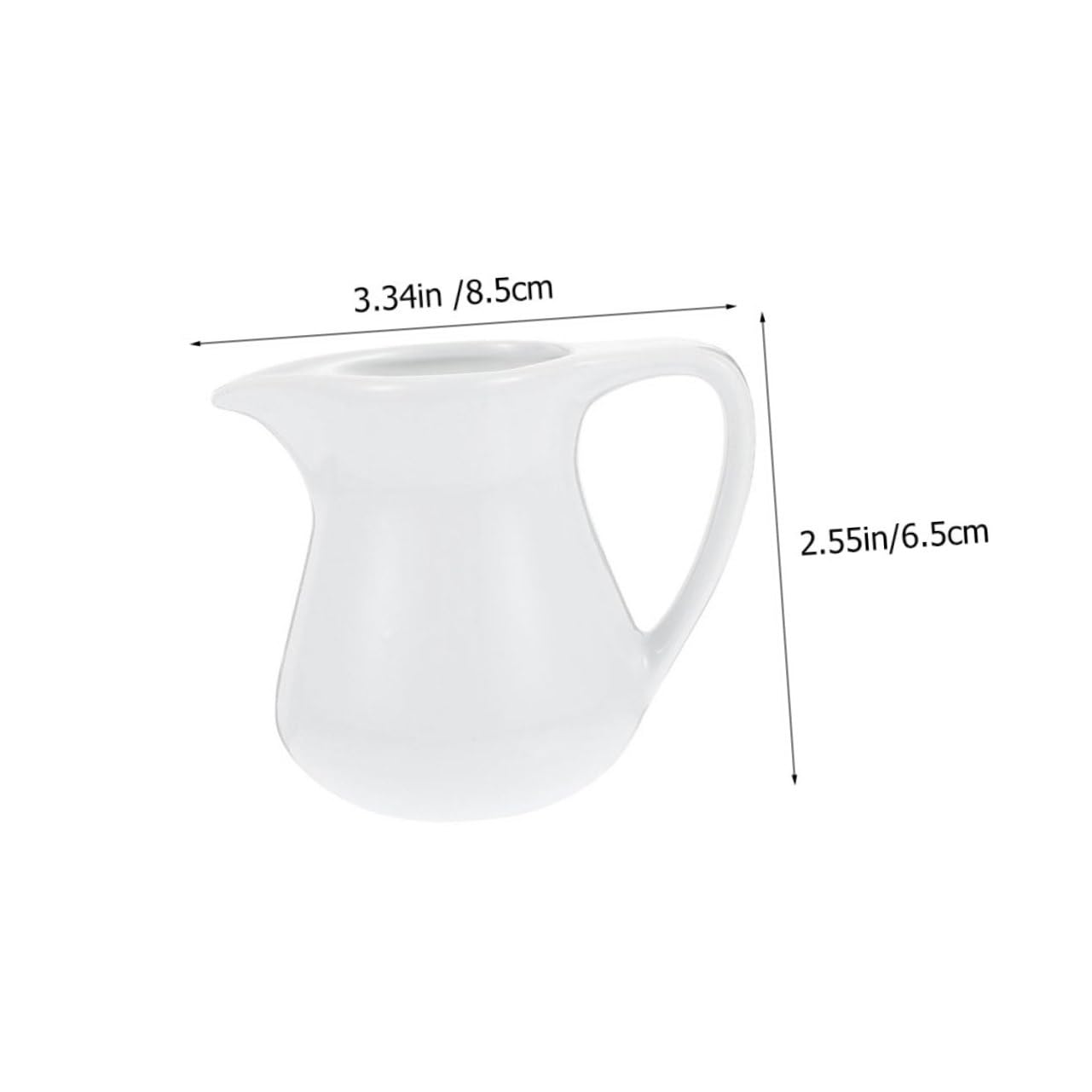 Unomor Latte Art Cup Set 2pcs Latte Cups Pitcher for Home Restaurant Use Random Style