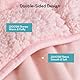 Cottonblue Gewichtsdecke 150x200cm 7kg- Sherpa Fleece Entspannungsdecke Erwachsene Zur Verbesserung des Schlaf Weighted Blanket - Gemütlich Calm Decken mit Cemaric Perlen, Rosa