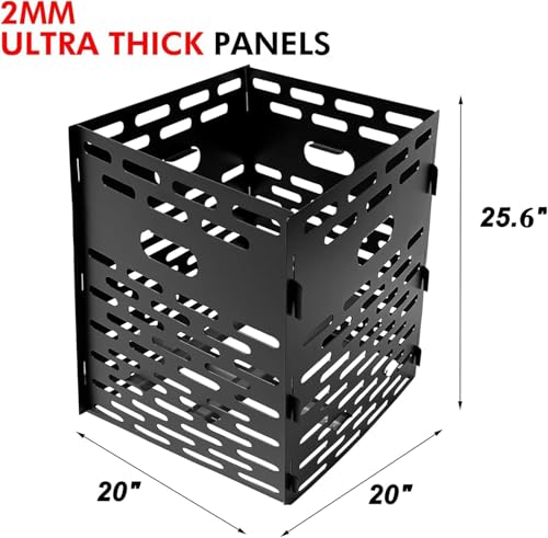 Ahuij 01 Extra Thick Burner/Portable Fire Cage/For Outdoor Yard Waste Leaf Weed Brush Burning/Waste Burner Burning Bucket Burning Fire Pit thumb #3