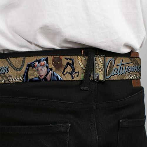 Cinturón Buckle Down varones multicolor casual con hebilla ajustable resistente 4