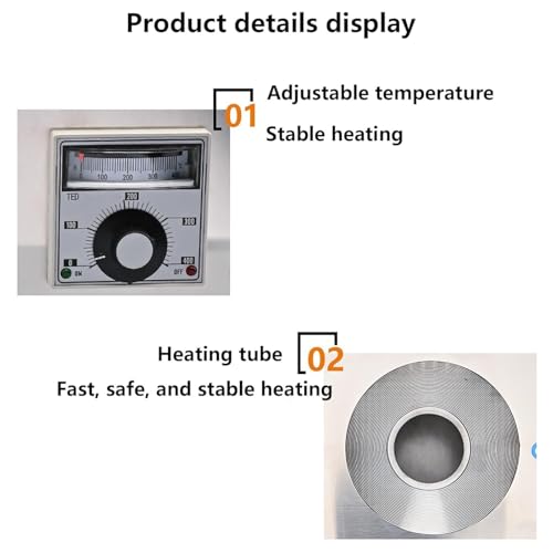 Machine de teinture de verres à interrupteurs indépendants 0-300 °C - 5