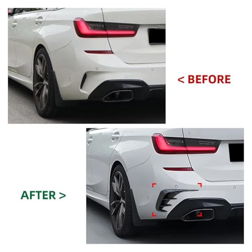Spoiler arrière BMW G21 style requin diffuseur look carbone - 2