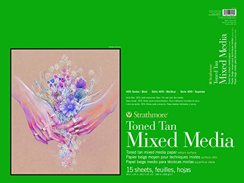 Strathmore 400 Series Toned Tan Mixed Media Pad, 18