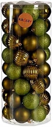 Krist+ Ensemble de Boules de Noël, Multicolore, Standard