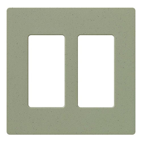 Image of Lutron Claro 2 Gang Decorator /Rocker Wallplate, Satin, Greenbriar (1-Pack) | SC-2-GB