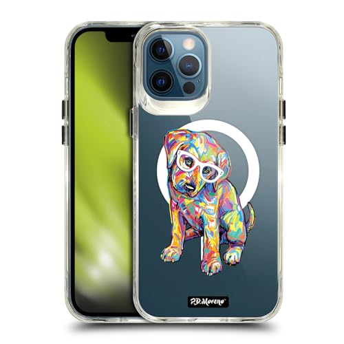 Coque antichoc iPhone 12 Pro Max MagSafe Labrador Gothique
