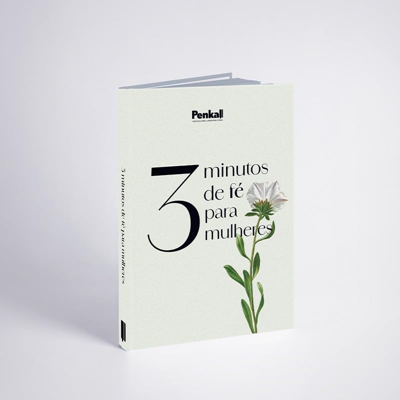 Caderno Devocional 3 Minutos de Fé Para Mulher | Flor Branca