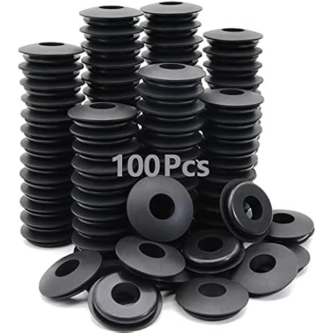 GREPSPUD 100pcs Glad Hand Seals Rubber Truck Gladhand Seals Black Polyurethane Seal Washers Grommets Round Gaskets for Semi Trucks Trailers Tractors, Parts Number 10028 Cover