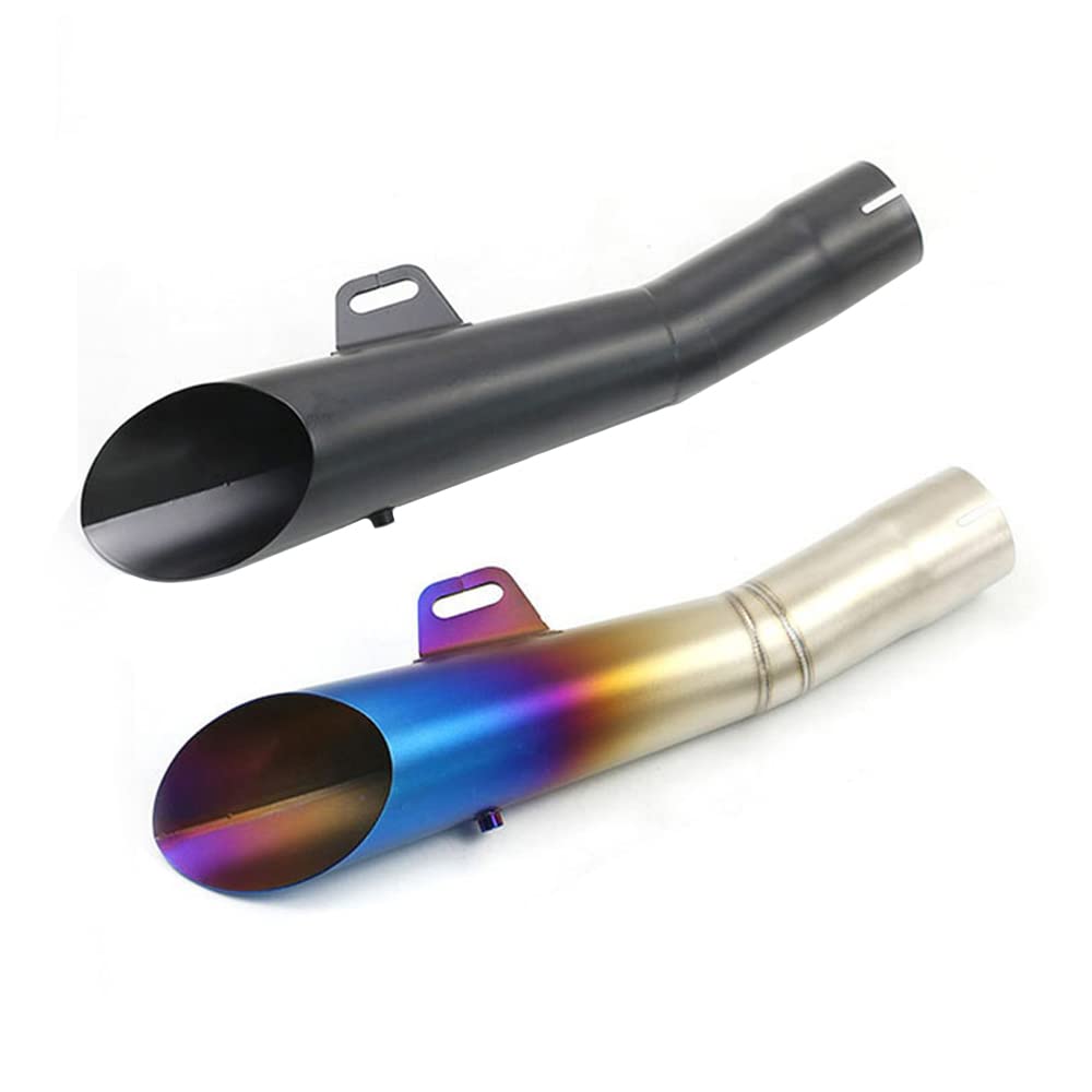 51 mm Motocross Universal Motocicleta Tubo de escape Silenciador Escape Moto ATV, R6 Motocicleta Tubo de escape Silenciador, Acero inoxidable DB Killer Negro/Azul