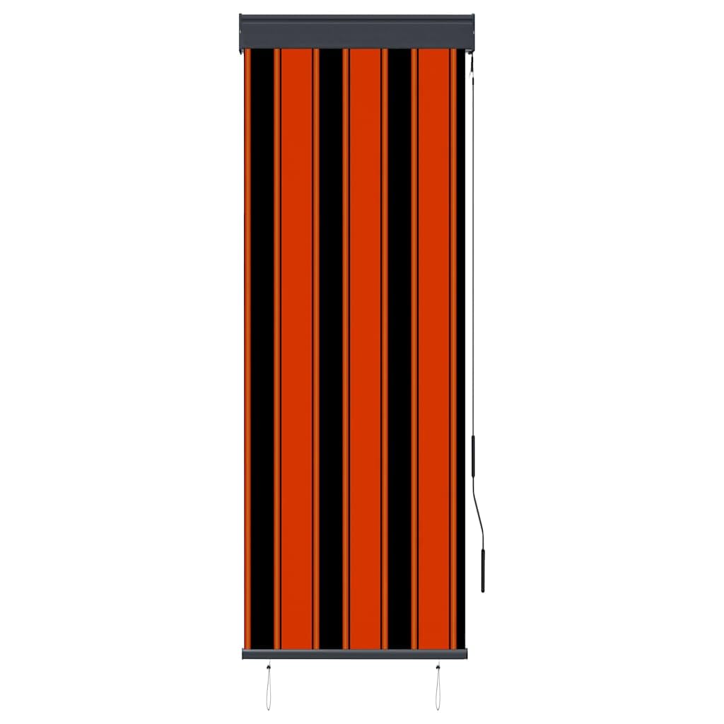 Store Roulant Exterieur 60x250 cm Orange Marron