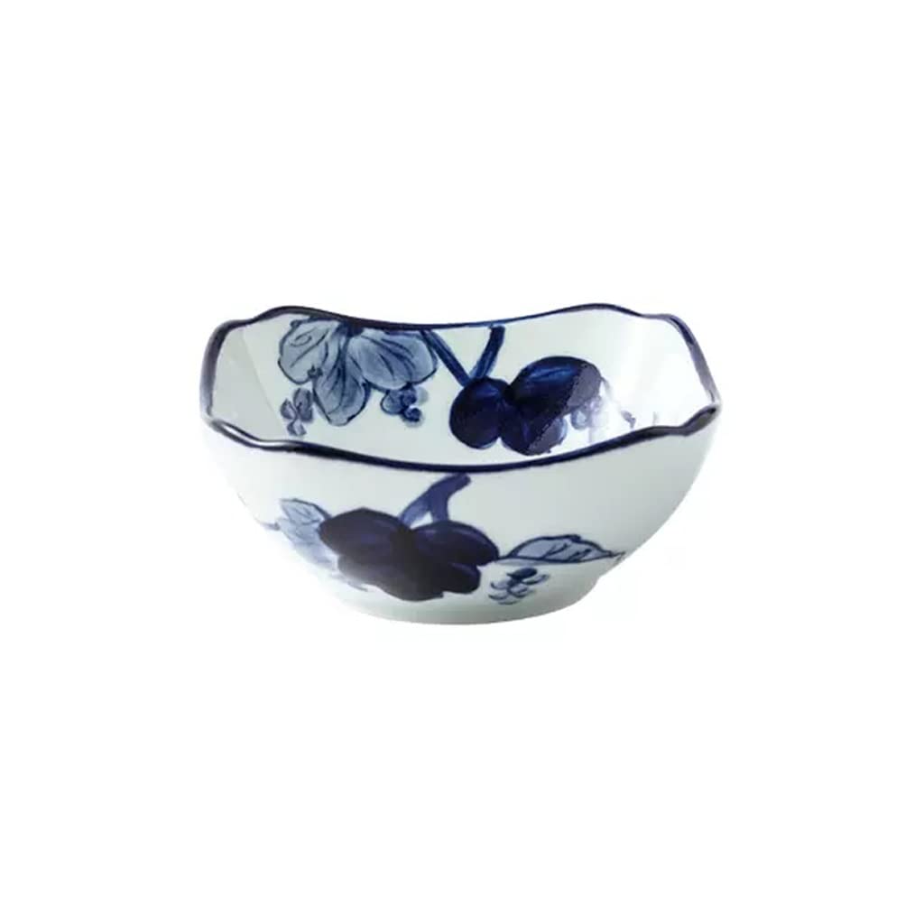 HIHELO Miski do sałatek do kuchni deser śniadanie płatki ręcznie malowane ceramiczne jajko na parze mała miska 11 cm miska na ryż jogurt sałatka owoce miska na zupę (kolor: B2 szt.)