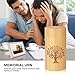 Small Urns for Human Ashes Keepsake with Tree of Life Pattern,Small Cremation Urns for Human Ashes Adult Male Female,Bamboo Scattering Tubes for Human or Pet Ashes,Hold Up to 7.5 Cubic Inches