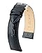 Produktbild HIRSCH Unisex Uhrenarmband Krokodil Style Modell Crocograin 22 mm Schwarz