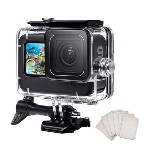 F1TP Boîtier étanche de 60 m pour Go Pro Hero 13 12 11 10 9 noir, coque de protection avec accessoires de caméra d'action