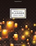 2020-2024 Monthly Planner: Five Year Monthly Agenda & 5 Year Organizer  60 Months Spread View with To-Do’s, Inspirational Quotes, Vision Boards, Notes & More  Nifty Diwali Festival Lamp Print