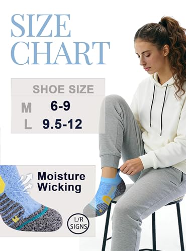 Image of Trusiel Women Ankle Compression Athletic Running Socks Low Cut 5 Pairs