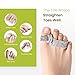 Bukihome Adjustable Hammer Toe Corrector - 12 Pack Broken Toe Wraps - Hammer Toe Straightener for Women - Toe Splints for Crooked Toes, Curled Toes, Bent Toes - (Multi-Size, Gray)
