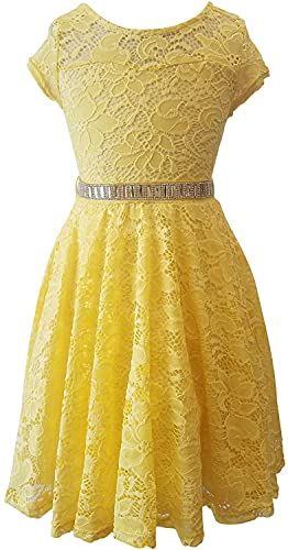 Image of iGirlDress Little Girls Floral Lace Flower Girls Dresses sizes2-14