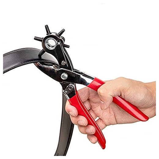Hole Punch, BYXAS PLA-100 Heavy Duty Leather Hole Puncher for Belts, Watch Bands, Straps, Dog Collars, Saddles, Shoes, Fabric, DIY Home or Craft Projects