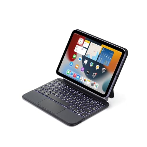 Luopan �^�u���b�g�P�[�X�ƃJ�o�[, All-in-one Tablet Case Magnetic Backlit Touch Keyboard Compatible with iPad Air 11(M2/3)/air4/5 10.9 inch/P