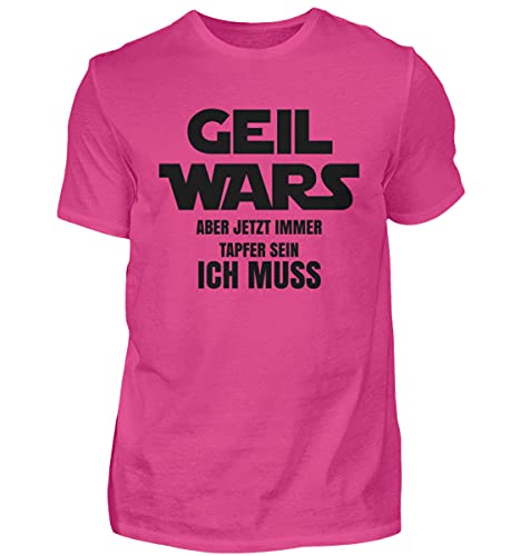 Tenue enterrement de vie de jeune fille t-shirt homme rose Geil Wars taille M