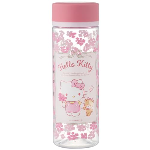 Skater Hello Kitty Direct Drinking Water Bottle 13.53oz- Floral Wreath, Pink, SK-SR-655975