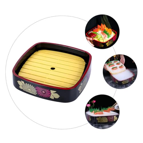 Plato para sushi de material ABS resistente estilo japonés miniatura 6