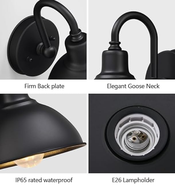 Gooseneck Barn Lights Small Farmhouse Porch Lights Outdoor Wall Sconce