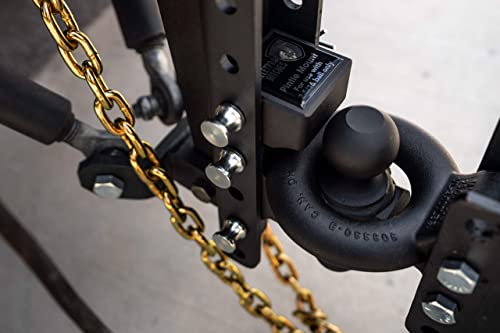 Bulletproof Hitches Trailer Hitch Pintle Attachment Rated To 36,000Lbs (Solid Steel, Black Textured Powder Coat) #TOP7