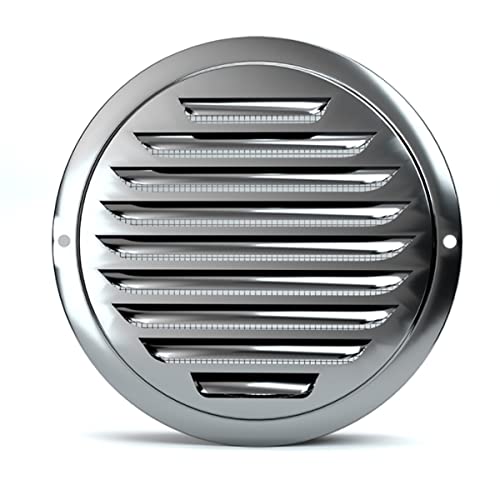 Grille de ventilation en acier inoxydable 120 mm au design épuré et durable - 8