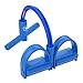 WISDOMLIFE Sport Maison Materiel, Corde de Tension Multifonctionnelle, Abdos Jambes Entraînement de Résistance, Elastique de Fitness Femme, Accessoires de Yoga, Redressement Assis - 4 Tubes, Bleu
