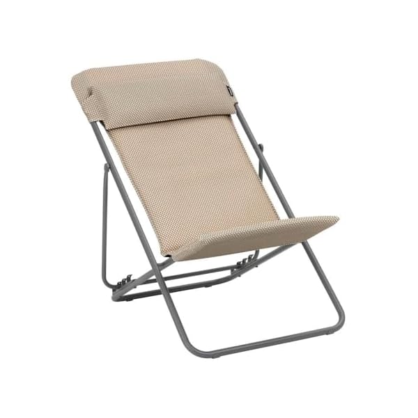 Lafuma Maxi Transat+ Liegestuhl-Set Beige Moka