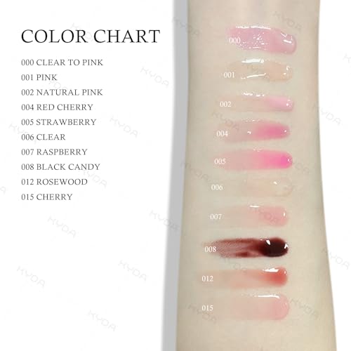 Image of KYDA Hydrating Lip Glow Oil, Moisturizing Lip Oil, Glossy Transparent Plumping Lip Gloss, Tinted Lip Oil for Lip Care and Dry Lips-Raspberry