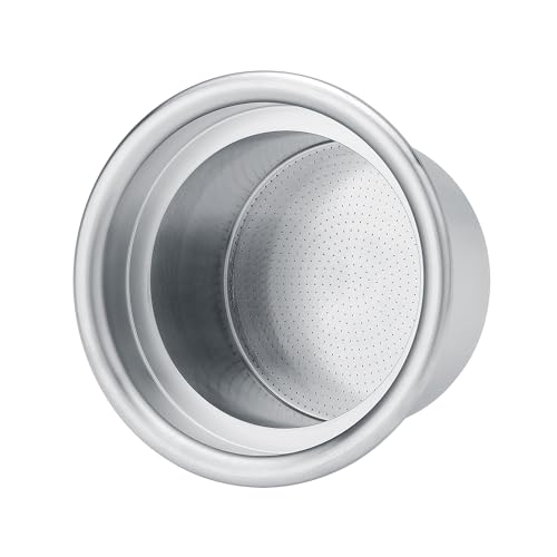 Image of Normcore 58mm to 49mm Step-Down Portafilter Basket Kit, CNC-machined From a Solid Block of 304 Stainless Steel, 0.28mm Holes, Includes Dosing Funnel, 49mm Puck Screen, 200 Papers Filter