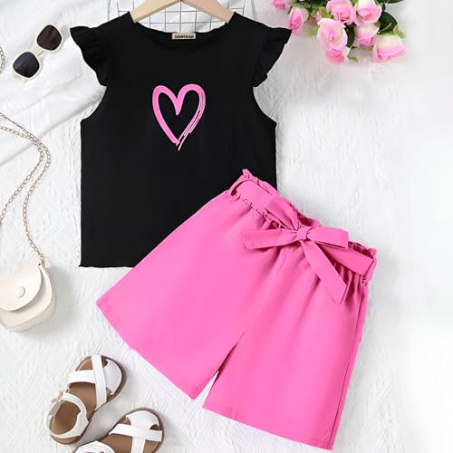 Image of 4YOU DRESSES Beautiful Cotton Blend Fabric Top and Shorts For Girls(Pack Of 2)