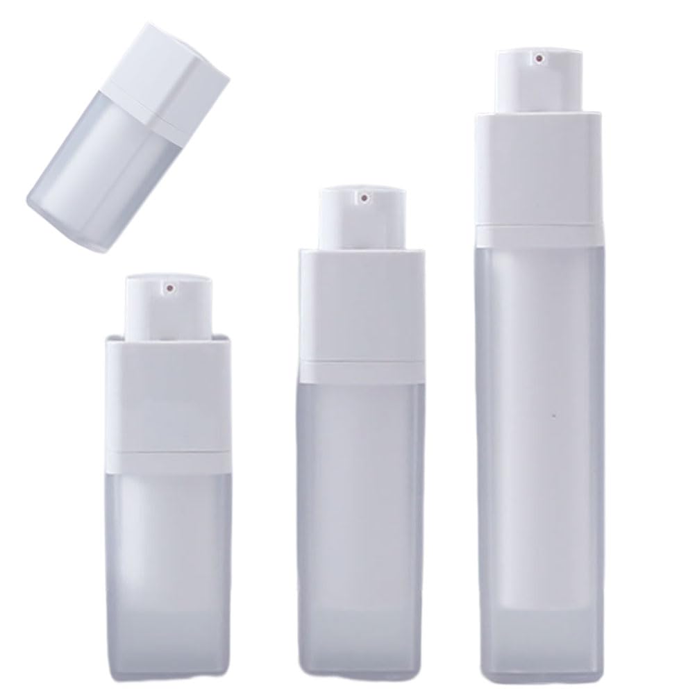 Botellas de bomba sin aire para loción y base de maquillaje 8