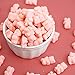 Pink Gummy Bears Sugared, 2.2 Pound Bag, Pink Candy Strawberry Flavored, The Hampton Popcorn & Candy Company