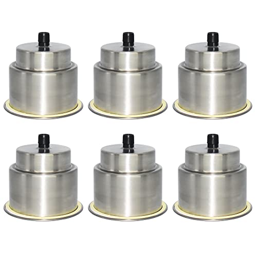 Yuanhe Stainless Steel Cup Drink Holder Insert with Drain for Marine Boat RV Camper 6PCS