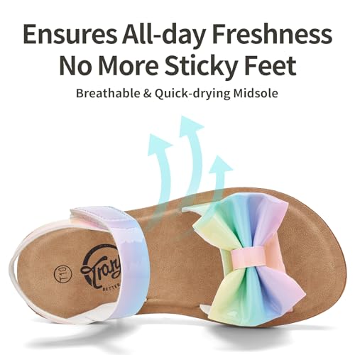Image of Trary Toddler Sandals for Baby Girls Boys Summer Sandals Cute Kids Shoes Lightweight Open Toe Sandals Beach Holiday Unisex Child Sandals