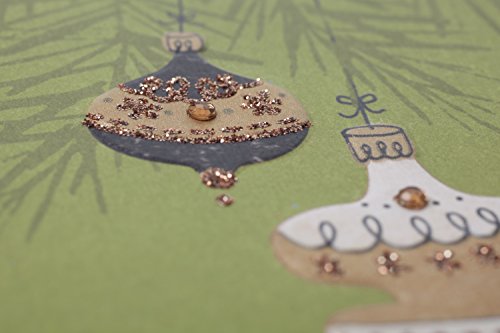 Hallmark Christmas Card For Relative (Gold Ornaments), (0399Xxh4614) #TOP3