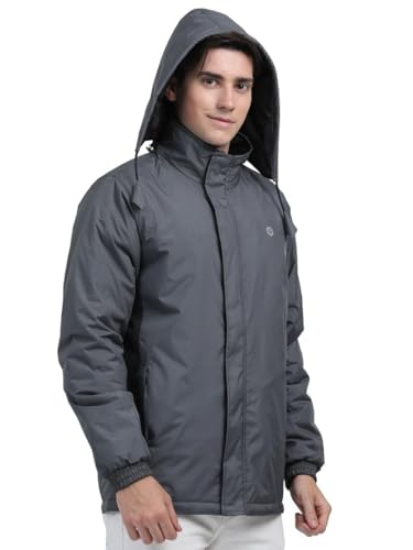 Image of Men's Waterproof Winter Jacket | Reversible & Removable Hood | 99% Water-Resistant | Heavy-Duty Warm Jacket with 4 Pockets