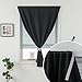 Adhesive Blackout Curtains- Self Stick Shades Window Blinds Curtains No Rod Needed Easy to Hang Curtains, Use for Bedroom, Living Room, Dining Room, Kitchen, Home Office, 35
