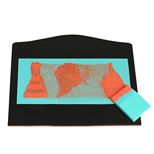 She Love Pack Of 12 Mini Squeegees, Self-Adhesive Screen Stencil Printing Squeegees, Rubber Squeegee Screen Printing Tools For Applying Chalk Paste Or Ink(Squeegees) #TOP4