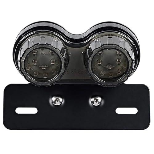 Luz trasera integrada para motocicleta con freno y señal de giro para Cruiser Chopper 7
