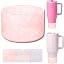 Clear Peach Pink Glitter