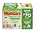 HUGGIES Natural Care Sensitive Baby Wipe Refill, Fragrance Free (1,088 Count)