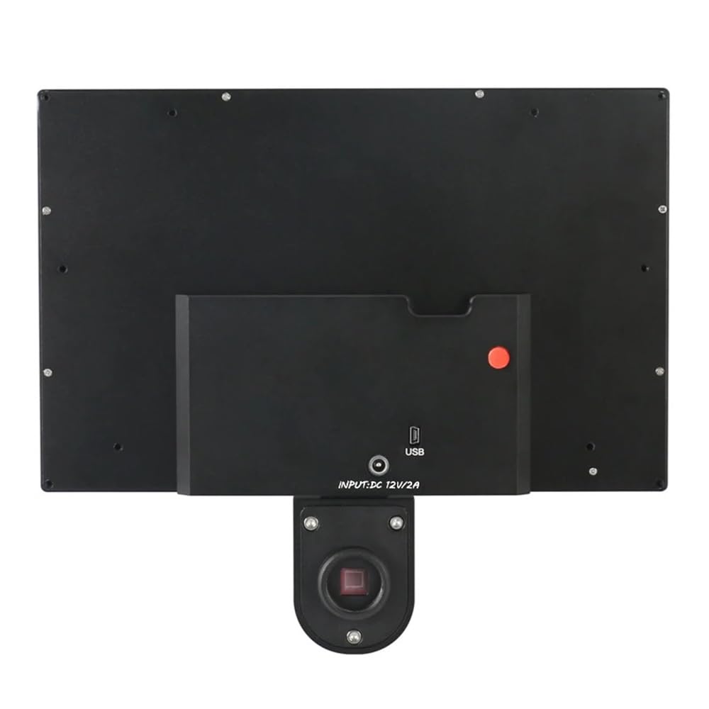 Accesorios para Microscopio: Cámara De Vídeo Industrial para Microscopio De 30 MP Y 1080P con Hdmi Y Monitor LCD Integrado De 11,6" para Microscopio Biológico Estereoscópico.