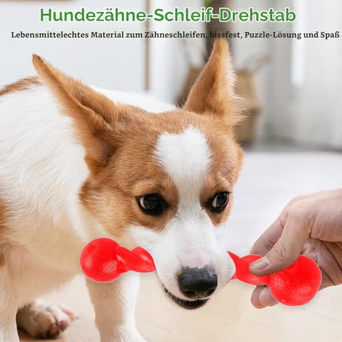 QYRDBGY Hundespielzeug Wurfstick, 3 Stück Gummi Spirale Kauknochen Strapazierfähig Wurfspielzeug Hund Dauerhaft Kauspielzeug Hund Haustier Mundpflege für Kleine, Mittelgroße und Große Hunde