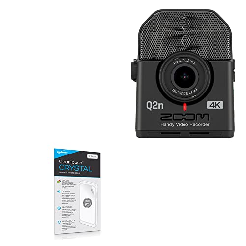 BoxWave Screen Protector Compatible with Zoom Q2n-4K - ClearTouch Crystal (2-Pack), HD Film Skin - Shields from Scratches