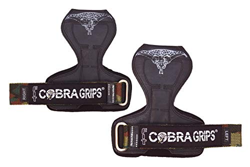 Image of Cobra Grips Weight Lifting Gloves with Adjustable Neoprene Padded Wrist Wraps - Heavy Duty Alternative to Power Lifting Hooks for Deadlifts